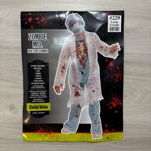 Zombie M.D. Doctor Zombie Boys Costume 6-Piece Set Kids Child Size L